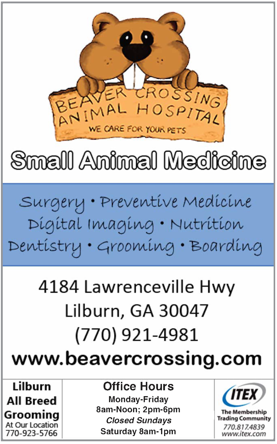 Pets - BEAVER CROSSING ANIMAL HOSPITAL - Atlanta Christian Web